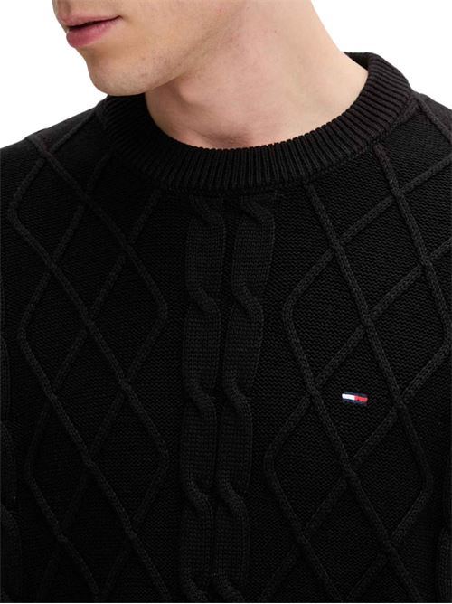 Maglione a trecce in cotone Tommy Jeans | DM0DM23405BDS